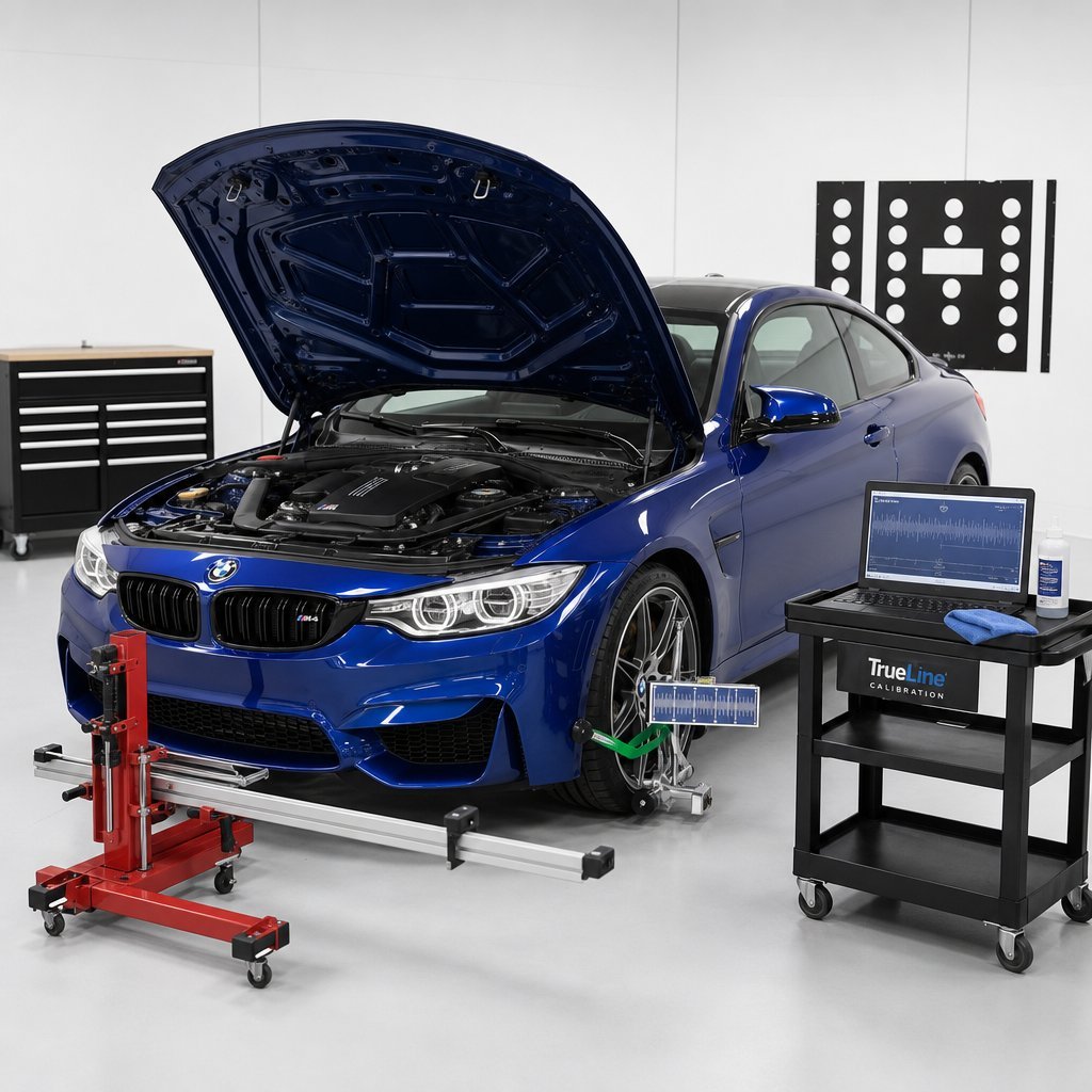 Front radar calibration